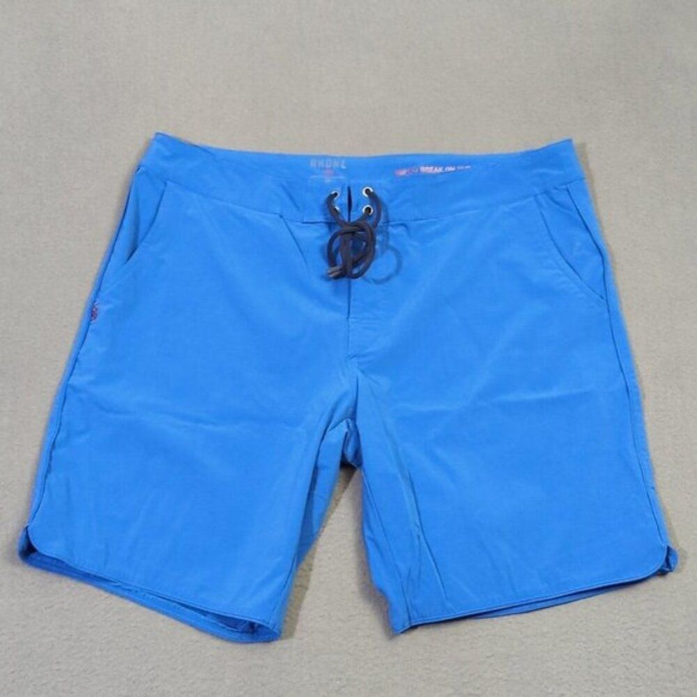 Rhone Board Shorts Men's 36 Blue 9" Tech Flaws